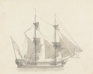 Dwóch mistrzów w żaglach autorstwa Thomas Daniell