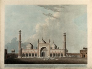 Jummah Musjed, Delhi autorstwa Thomas Daniell