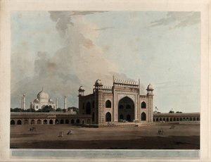 Taje Mahal w Agrze autorstwa Thomas Daniell