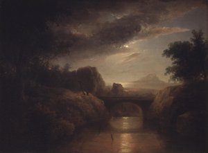 Księżycowy krajobraz autorstwa Thomas Doughty