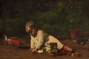 Dziecko w zabawie, 1876. autorstwa Thomas Eakins