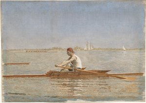 John Biglin w jednej czaszce, 1873 (wc na papierze) autorstwa Thomas Eakins