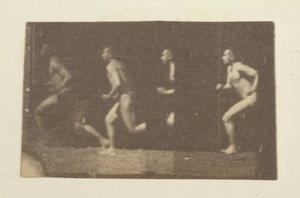 Fotografie Marey Wheel Thomasa Eakinsa, 1884. autorstwa Thomas Eakins