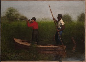 Strzelanie koleją w Delaware autorstwa Thomas Eakins