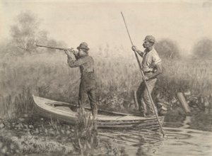 Studiuj strzelanie koleją z puntu autorstwa Thomas Eakins