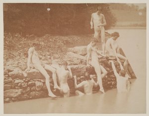Studium pływania, 1883. autorstwa Thomas Eakins
