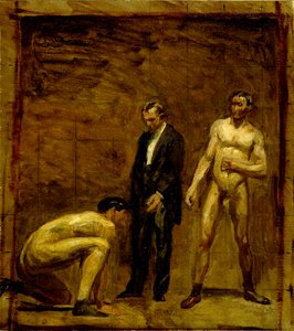 Studium do „Taking the Count” autorstwa Thomas Eakins