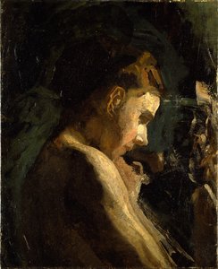 Studium głowy dziewczyny autorstwa Thomas Eakins