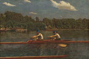 Wyścigi braci Biglin, 1872. autorstwa Thomas Eakins