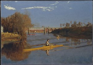 Mistrzostwa w jedynkach (Max Schmitt w jedynce) autorstwa Thomas Eakins