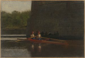 Wioślarze (Bracia Schreiber) autorstwa Thomas Eakins