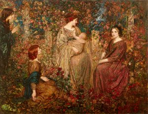 Dziecko (olej na płótnie) autorstwa Thomas Edwin Mostyn