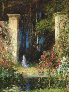 Stara brama (olej na płótnie) autorstwa Thomas Edwin Mostyn