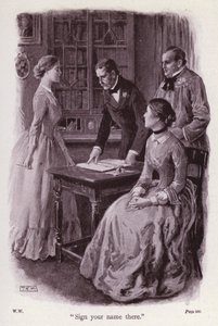 Ilustracja do Kobieta w bieli autorstwa Wilkie Collins (lito)