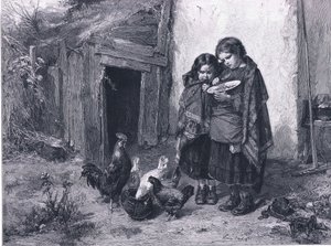 Pot Luck, z The Magazine of Art 1893, Cassell and Company autorstwa Thomas Faed