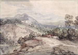 Pagórkowaty krajobraz autorstwa Thomas Gainsborough