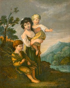 Dzieci w domku autorstwa Thomas Gainsborough