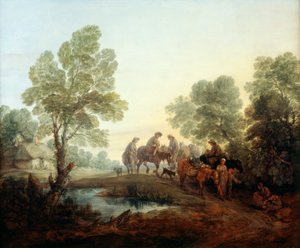 Going to Market, c.1770 (óleo sobre tela)polonês autorstwa Thomas Gainsborough