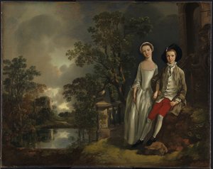 Heneage Lloyd i jego siostra Lucy autorstwa Thomas Gainsborough