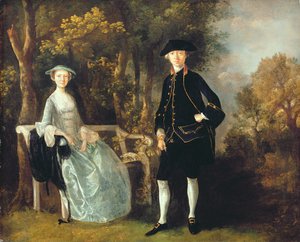 Lady Lloyd i jej syn, Richard Savage Lloyd, z Hintlesham Hall, Suffolk, ok. 1745-46 (olej na płótnie) autorstwa Thomas Gainsborough