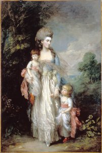 Pani Elizabeth Moody z synami Samuelem i Thomasem autorstwa Thomas Gainsborough