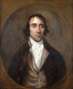 Portret Johna Gainsborough, brata artysty, długość biustu, w brązowej kurtce i kamizelce oraz białym magazynie, autorstwa Thomas Gainsborough
