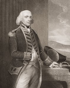 Richard Howe, 1. hrabia Howe, ilustracja z „Bitwy Anglii na morzu i lądzie” Lieuta. płk Williams autorstwa Thomas Gainsborough