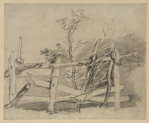 Badanie starej przeszkody autorstwa Thomas Gainsborough