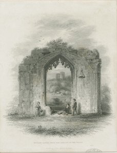 Dudley Castle - The Keep: grawer (winieta i [?XIX w.] (druk) autorstwa Thomas Garner
