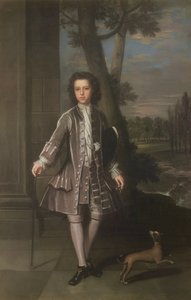 Pełnowymiarowy portret Williama Kinga, 10 lat, 1720