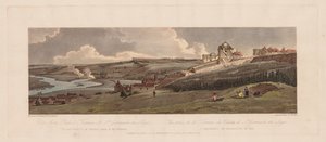 Wybór dwudziestu najbardziej malowniczych widoków w Paryżu: Widok z tarasu pałacowego, 1803 r. autorstwa Thomas Girtin