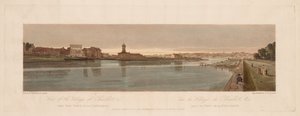 Wybór dwudziestu najbardziej malowniczych widoków w Paryżu: Widok wsi Chaillot, 1803 autorstwa Thomas Girtin
