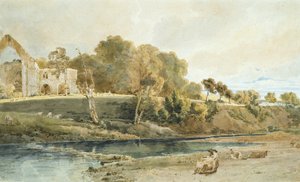 Bolton Abbey, Yorkshire autorstwa Thomas Girtin