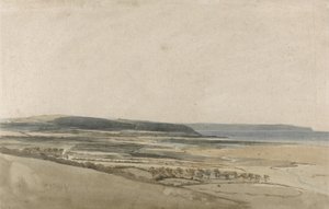 Ujście rzeki Taw, Devon, ok. 1801 (akwarela na ołówku na papierze) autorstwa Thomas Girtin