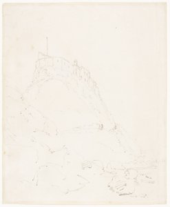 Zamek Holy Island, Durham autorstwa Thomas Girtin