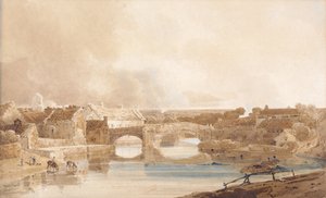 Morpeth Bridge, Northumberland, ok. 1801 (ołówek i akwarela na papierze) autorstwa Thomas Girtin