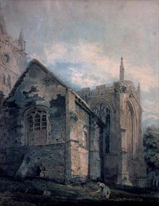 Starożytny Charnel House, Kościół Świętej Trójcy, Stratford-upon-Avon autorstwa Thomas Girtin