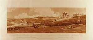 Blick von der Palastterrasse in St. Germain, das Aquädukt von Marli in der Ferne