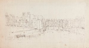 Vista da Pont St. Michel da Pont Neuf Polish autorstwa Thomas Girtin