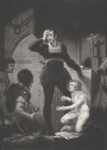 Książę Artur i Hubert Szekspir, król Jan, akt 4, scena 1, 1823-24.