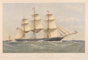 Kliper Lahloo, 799 ton, przygotowuje się do lądowania Pilot off the Owers autorstwa Thomas Goldsworth Dutton