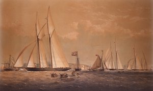 Zwycięski wyścig jachtów Anglo American w Cambrii, 1868 r