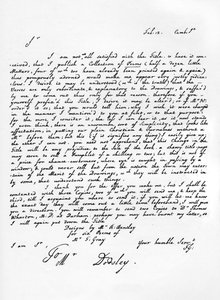 List od Thomasa Graya w sprawie wydania jego utworów poetyckich, c1753, 1840 autorstwa Thomas Gray