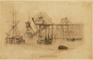 Drops at Wallsend (akwarela na papierze) autorstwa Thomas H. Hair