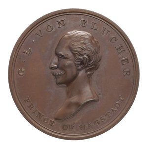 Medal upamiętniający Wellingtona i Blüchera w Waterloo autorstwa Thomas Halliday