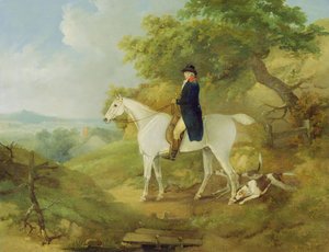 George Morland (1763-1804) na swoim Hunterze, 1794