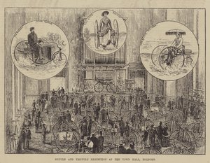 Wystawa rowerów i trójkołowców w Ratuszu, Holborn autorstwa Thomas Harrington Wilson