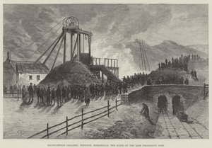 Mauricewood Colliery, Penicuik, Midlothian, miejsce katastrofalnego pożaru autorstwa Thomas Harrington Wilson