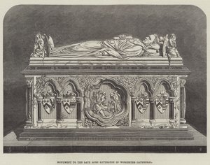 Pomnik zmarłego lorda Lytteltona w katedrze w Worcester autorstwa Thomas Harrington Wilson
