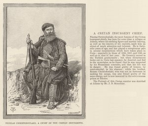 Nicolas Christodoulaki, wódz kreteńskich powstańców autorstwa Thomas Harrington Wilson